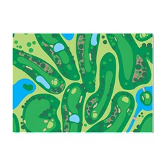 Golf Course Par Golf Course Green Crystal Sticker (a4) by Cemarart