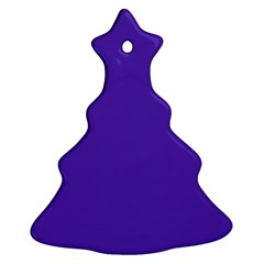 Ultra Violet Purple Christmas Tree Ornament (two Sides) by bruzer