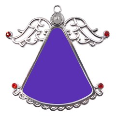 Ultra Violet Purple Metal Angel With Crystal Ornament by bruzer