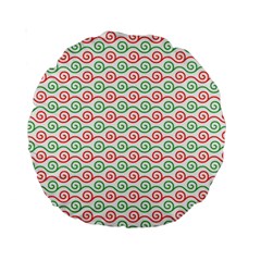 Background Pattern Leaves Texture Standard 15  Premium Round Cushions by Ndabl3x