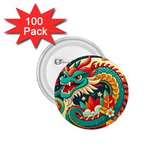 Chinese New Year ¨c Year Of The Dragon 1 75  Buttons (100 Pack)  by Valentinaart