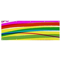 Print Ink Colorful Background Banner And Sign 12  X 4  by Cemarart