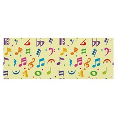 Seamless Pattern Musical Note Doodle Symbol Banner And Sign 8  X 3  by Apen