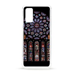 Chartres Cathedral Notre Dame De Paris Stained Glass Samsung Galaxy S20 6 2 Inch Tpu Uv Case by Maspions