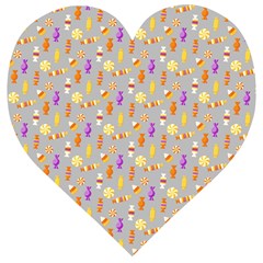 Halloween Candy Wooden Puzzle Heart by Askadina