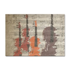 Music Notes Score Song Melody Classic Classical Vintage Violin Viola Cello Bass Sticker A4 (10 Pack) by Maspions
