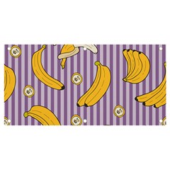 Pattern Bananas Fruit Tropical Seamless Texture Graphics Banner And Sign 4  X 2  by Bedest