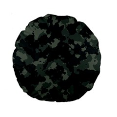 Camouflage, Pattern, Abstract, Background, Texture, Army Standard 15  Premium Round Cushions by nateshop