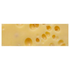 Cheese Texture, Yellow Cheese Background Banner And Sign 12  X 4  by nateshop