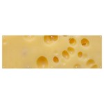 Cheese Texture, Yellow Cheese Background Banner and Sign 12  x 4  Front