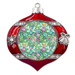 Fairies Fantasy Background Wallpaper Design Flowers Nature Colorful Metal Snowflake And Bell Red Ornament Front
