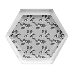 Camouflage Pattern Hexagon Wood Jewelry Box by goljakoff