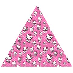Hello Kitty Pattern, Hello Kitty, Child Wooden Puzzle Triangle by nateshop