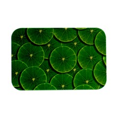 Lime Textures Macro, Tropical Fruits, Citrus Fruits, Green Lemon Texture Open Lid Metal Box (silver)   by nateshop