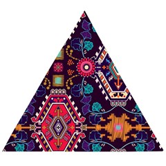 Pattern, Ornament, Motif, Colorful Wooden Puzzle Triangle by nateshop
