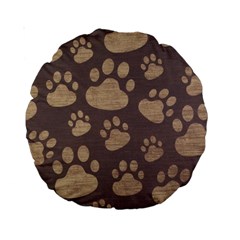 Paws Patterns, Creative, Footprints Patterns Standard 15  Premium Round Cushions by nateshop
