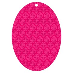 Pink Pattern, Abstract, Background, Bright, Desenho Uv Print Acrylic Ornament Oval by nateshop