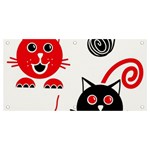 Cat Little Ball Animal Banner and Sign 4  x 2  Front
