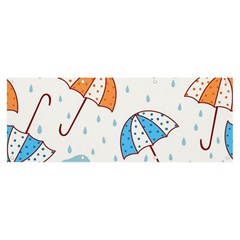 Rain Umbrella Pattern Water Banner And Sign 8  X 3  by Maspions
