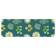 Drawing Flowers Meadow White Banner And Sign 12  X 4  by Maspions
