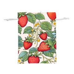 Strawberry-fruits Lightweight Drawstring Pouch (m) by Maspions