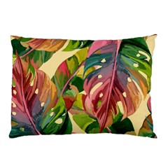 Monstera Colorful Leaves Foliage Pillow Case (two Sides) by Maspions