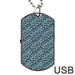 Paisley 1 Dog Tag Usb Flash (two Sides) by DinkovaArt