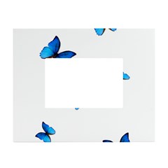 Butterfly-blue-phengaris White Tabletop Photo Frame 4 x6  by saad11