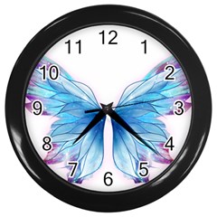 Butterfly-drawing-art-fairytale  Wall Clock (black) by saad11