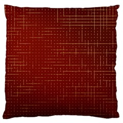 Grid Background Pattern Wallpaper Large Premium Plush Fleece Cushion Case (one Side) by Maspions