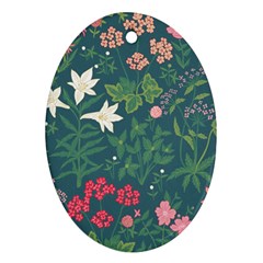 Spring Small Flowers Oval Ornament (two Sides) by AlexandrouPrints