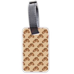 Coffee Beans Pattern Texture Luggage Tag (two Sides) by Maspions