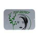 Top Secret  Open Lid Metal Box (Silver)   Front