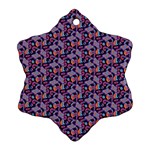 Trippy Cool Pattern Ornament (Snowflake) Front
