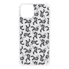 Erotic Pants Motif Black And White Graphic Pattern Black Backgrond Iphone 13 Tpu Uv Print Case by dflcprintsclothing