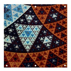 Fractal Triangle Geometric Abstract Pattern Banner And Sign 4  X 4  by Cemarart