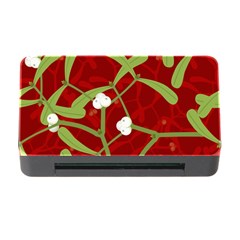 Mistletoe Christmas Texture Advent Memory Card Reader With Cf by Hannah976