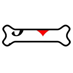 I-love-my-bulldog Magnet (dog Bone) by swimsuitscccc