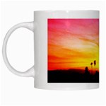 Pink Sunset White Coffee Mug Left