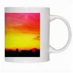 Pink Sunset White Coffee Mug Right